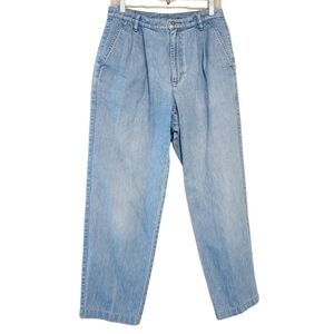 Liz Claiborne | High Waist Light Wash Mom Denim Jeans (Size 12)
